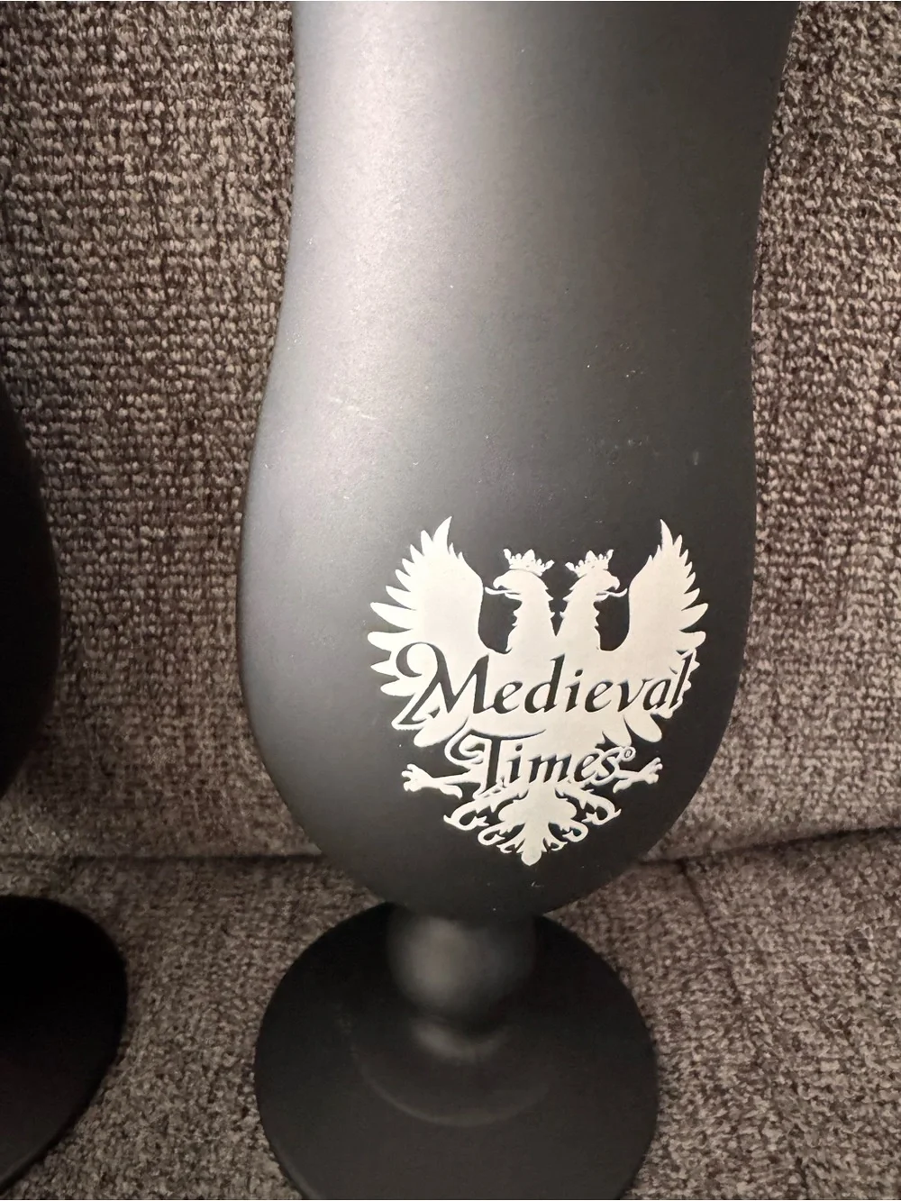 Medieval Times Black Branded Decorative Goblet - Pair